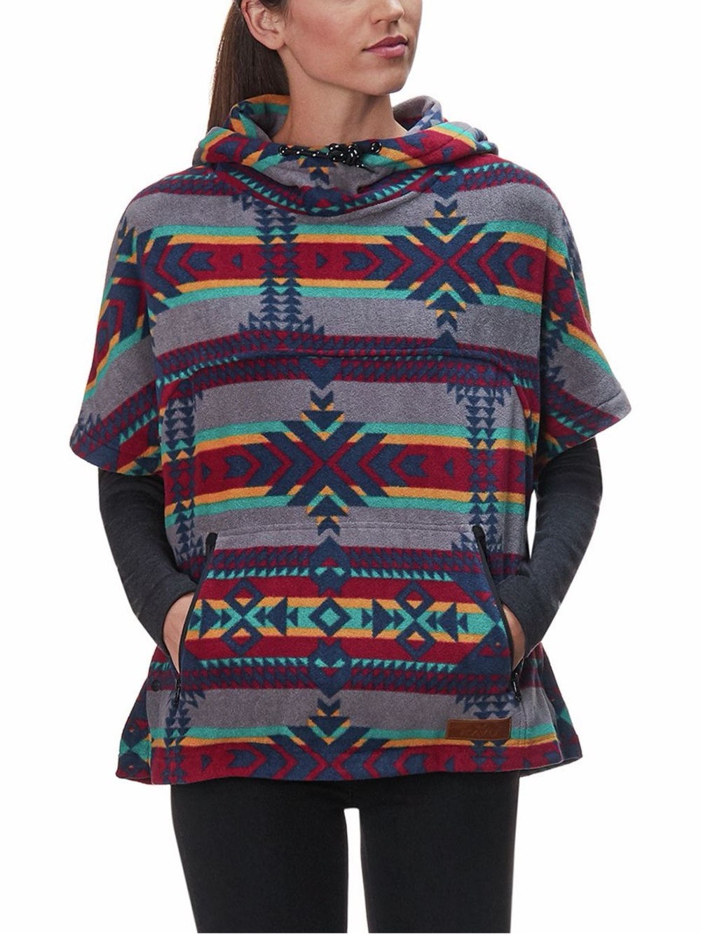 KAVU Overlook Fleece Poncho - no drawstring
